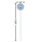 Dentist White Plastic 5.5" Stir Stick - Round - Dimensions