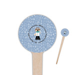 Dentist 4" Round Wooden Food Picks - Single Sided (Personalized)