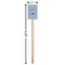 Dentist Wooden 6.25" Stir Stick - Rectangular - Dimensions