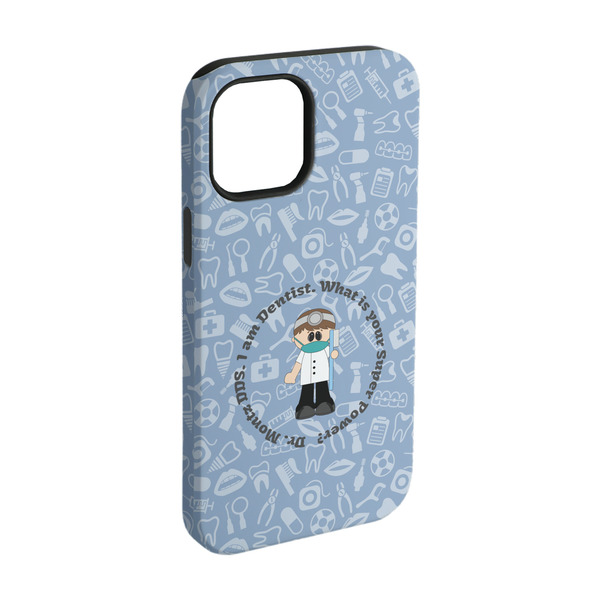 Custom Dentist iPhone Case - Rubber Lined - iPhone 15 Pro (Personalized)