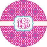 Colorful Trellis Multipurpose Round Labels - 1" (Personalized)