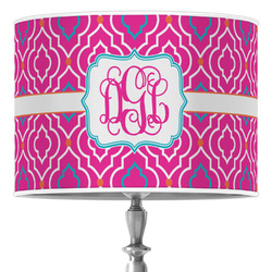 Colorful Trellis 16" Drum Lamp Shade - Poly-film (Personalized)
