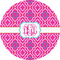 Colorful Trellis 2" Multipurpose Round Labels - Single Sticker