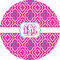 Colorful Trellis 3" Multipurpose Round Labels - Single Sticker