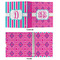 Colorful Trellis 3 Ring Binders - Full Wrap - 1" - APPROVAL