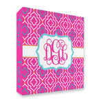 Colorful Trellis 3 Ring Binder - Full Wrap - 2" (Personalized)