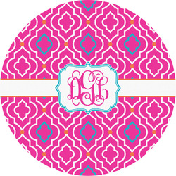 Colorful Trellis Multipurpose Round Labels - 5" (Personalized)