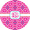 Colorful Trellis 5" Multipurpose Round Label - Single Sticker