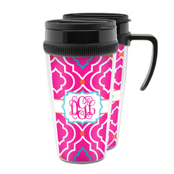 Colorful Trellis Acrylic Travel Mug (Personalized)