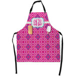 Colorful Trellis Apron With Pockets w/ Monogram