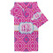 Colorful Trellis Bath Towel Sets - 3-piece - Front/Main