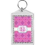 Colorful Trellis Bling Keychain (Personalized)