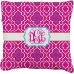 Colorful Trellis Faux-Linen Throw Pillow 20" (Personalized)