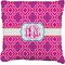 Colorful Trellis  Burlap Pillow 24"