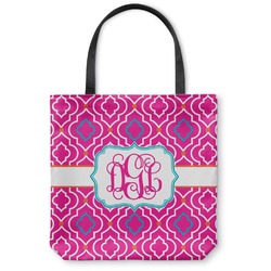 Colorful Trellis Canvas Tote Bag - Large - 18"x18" (Personalized)