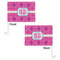 Colorful Trellis Car Flag - 11" x 8" - Front & Back View