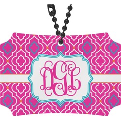 Colorful Trellis Rear View Mirror Ornament (Personalized)