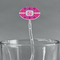 Colorful Trellis Clear Plastic 7" Stir Stick - Oval - Main