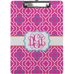 Colorful Trellis Clipboard (Letter Size) (Personalized)