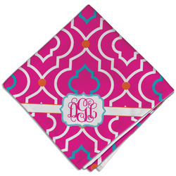 Colorful Trellis Cloth Dinner Napkin - Single w/ Monogram