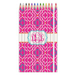 Colorful Trellis Colored Pencils (Personalized)