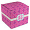 Colorful Trellis Cube Favor Gift Box - Front/Main