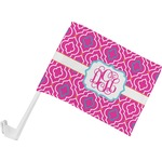 Colorful Trellis Car Flag - Small w/ Monogram