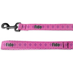 Colorful Trellis Deluxe Dog Leash - 4 ft (Personalized)