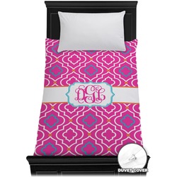 Colorful Trellis Duvet Cover - Twin (Personalized)
