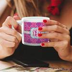 Colorful Trellis Double Shot Espresso Cup - Single (Personalized)