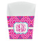 Colorful Trellis French Fry Favor Box - Front View