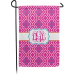 Colorful Trellis Small Garden Flag - Double Sided w/ Monograms