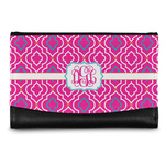 Colorful Trellis Genuine Leather Women's Wallet - Small (Personalized)