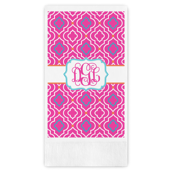 Custom Colorful Trellis Guest Paper Towels - Full Color (Personalized)