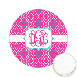 Colorful Trellis Printed Cookie Topper - 2.15" (Personalized)