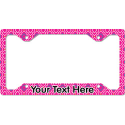 Colorful Trellis License Plate Frame - Style C (Personalized)