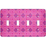 Colorful Trellis Light Switch Cover (4 Toggle Plate)