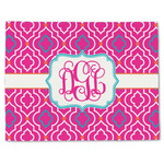 Colorful Trellis Single-Sided Linen Placemat - Single w/ Monogram