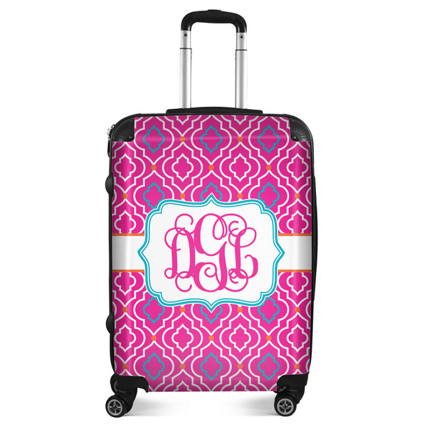 Custom Colorful Trellis Suitcase - 24" Medium - Checked (Personalized)