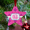 Colorful Trellis Metal Star Ornament - Lifestyle