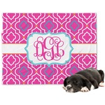 Colorful Trellis Dog Blanket - Large (Personalized)