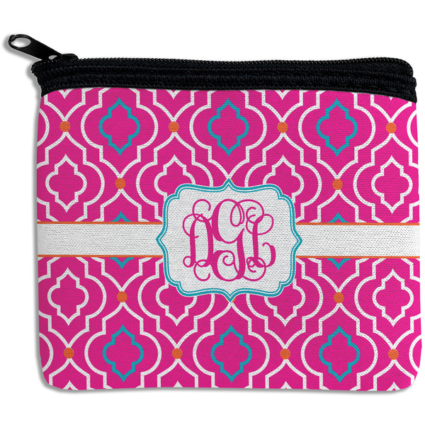 Custom Colorful Trellis Rectangular Coin Purse (Personalized)