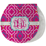 Colorful Trellis Burp Pad - Velour w/ Monogram