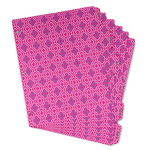 Colorful Trellis Binder Tab Divider - Set of 6 (Personalized)