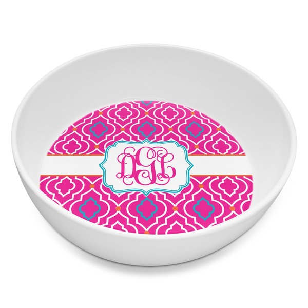 Custom Colorful Trellis Melamine Bowl - 8 oz (Personalized)