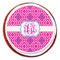 Colorful Trellis Printed Icing Circle - Large - On Cookie