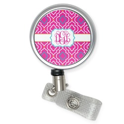 Colorful Trellis Retractable Badge Reel (Personalized)