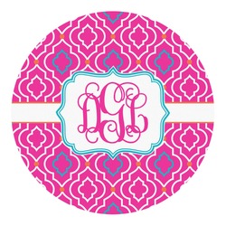 Colorful Trellis Round Decal - Medium (Personalized)