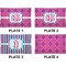 Colorful Trellis  Set of Rectangular Dinner Plates (Approval)