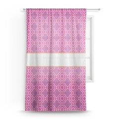 Colorful Trellis Sheer Curtain - 50"x84"